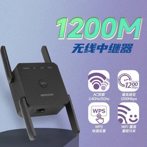 千兆WiFi中继器 告别信号死角，畅享无缝网络体验